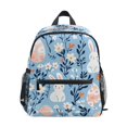 thumbnail image 1 of FORMRS School Backpack with Front Zippered Pocket 12" Student Travel Daypack, Floral Easter Rabbits, 1 of 6