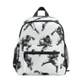 thumbnail image 1 of FORMRS School Backpack with Front Zippered Pocket 12" Student Travel Daypack, Football Player Pattern, 1 of 6
