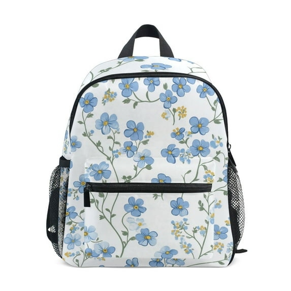 FORMRS School Backpack with Front Zippered Pocket 12" Student Travel Daypack, Forget Me Not