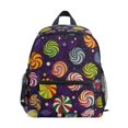 thumbnail image 1 of FORMRS Kids School Backpack with Front Zippered Pocket 12" Student Travel Daypack, Galactic Candy, 1 of 6
