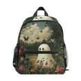 thumbnail image 1 of FORMRS School Backpack with Front Zippered Pocket 12" Elementary Student Travel Daypack, Ghost in Strawberry Fields, 1 of 6