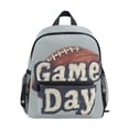 thumbnail image 1 of FORMRS Kids School Backpack with Front Zippered Pocket 12" Student Travel Daypack, Gray Game Day, 1 of 6