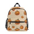 thumbnail image 1 of FORMRS School Backpack with Front Zippered Pocket 12" Student Travel Daypack, Halloween Pumpkins Pattern, 1 of 6