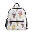 thumbnail image 1 of FORMRS School Backpack with Front Zippered Pocket 12" Student Travel Daypack, Ice Cream Pattern, 1 of 6