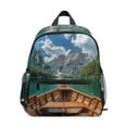 thumbnail image 1 of FORMRS School Backpack with Front Zippered Pocket 12" Student Travel Daypack, Lake, 1 of 6