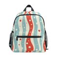 thumbnail image 1 of FORMRS School Backpack with Front Zippered Pocket 12" Elementary Student Travel Daypack, Light Blue Pattern, 1 of 6