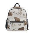 thumbnail image 1 of FORMRS School Backpack with Front Zippered Pocket 12" Elementary Student Travel Daypack, Light Gray Bears, 1 of 6