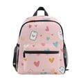 thumbnail image 1 of FORMRS School Backpack with Front Zippered Pocket 12" Student Travel Daypack, Love in The Air, 1 of 6