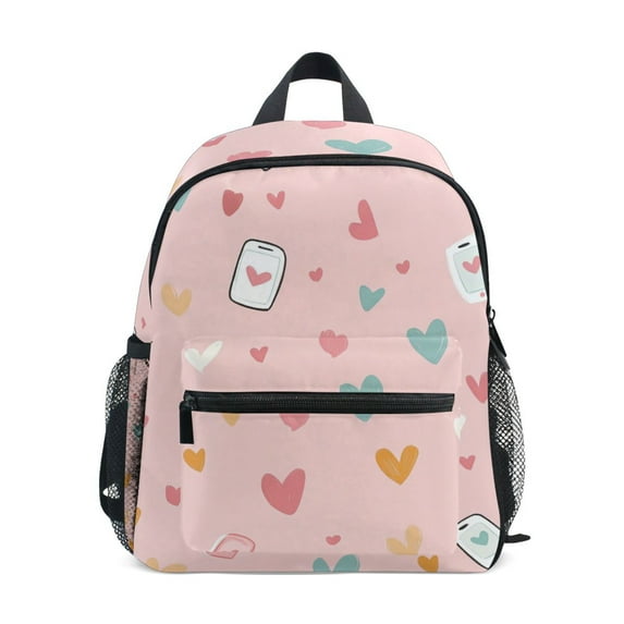 FORMRS School Backpack with Front Zippered Pocket 12" Student Travel Daypack, Love in The Air