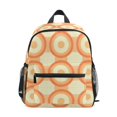thumbnail image 1 of FORMRS School Backpack with Front Zippered Pocket 12" Student Travel Daypack, Orange Circle, 1 of 6