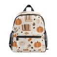 thumbnail image 1 of FORMRS School Backpack with Front Zippered Pocket 12" Student Travel Daypack, Orange Fall Pumpkin, 1 of 6