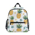 thumbnail image 1 of FORMRS School Backpack with Front Zippered Pocket 12" Student Travel Daypack, Pineapple, 1 of 6