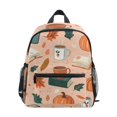 thumbnail image 1 of FORMRS School Backpack with Front Zippered Pocket 12" Student Travel Daypack, Pink Fall Coffee, 1 of 6