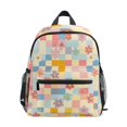 thumbnail image 1 of FORMRS School Backpack with Front Zippered Pocket 12" Student Travel Daypack, Pink Floral, 1 of 6