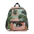 thumbnail image 1 of FORMRS School Backpack with Front Zippered Pocket 12" Student Travel Daypack, Pink Sleeping Cat, 1 of 6