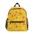 thumbnail image 1 of FORMRS School Backpack with Front Zippered Pocket 12" Student Travel Daypack, Pink Stars, 1 of 6