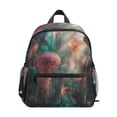 thumbnail image 1 of FORMRS School Backpack with Front Zippered Pocket 12" Student Travel Daypack, Psychedelic Forest, 1 of 6