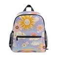 thumbnail image 1 of FORMRS School Backpack with Front Zippered Pocket 12" Student Travel Daypack, Purple Clouds, 1 of 6