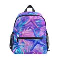 thumbnail image 1 of FORMRS School Backpack with Front Zippered Pocket 12" Student Travel Daypack, Purple Starfish Pattern, 1 of 6