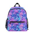 thumbnail image 1 of FORMRS Kids School Backpack with Front Zippered Pocket 12" Student Travel Daypack, Purple Starfish Pattern, 1 of 6