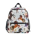 thumbnail image 1 of FORMRS School Backpack with Front Zippered Pocket 12" Student Travel Daypack, Rainbow Stars Pattern, 1 of 6