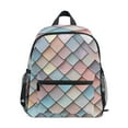 thumbnail image 1 of FORMRS School Backpack with Front Zippered Pocket 12" Student Travel Daypack, Red Art Pattern, 1 of 6