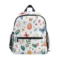 thumbnail image 1 of FORMRS School Backpack with Front Zippered Pocket 12" Student Travel Daypack, Red Easter Eggs, 1 of 6