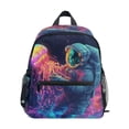 thumbnail image 1 of FORMRS Kids School Backpack with Front Zippered Pocket 12" Student Travel Daypack, Space Astronaut, 1 of 6