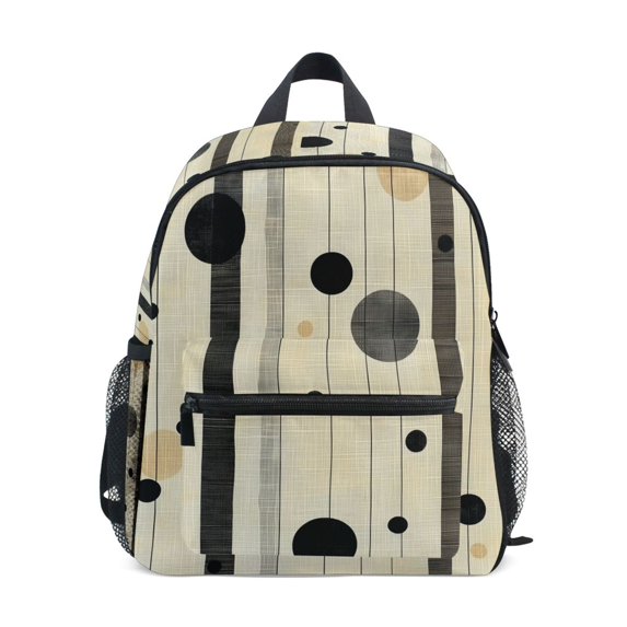 FORMRS School Backpack with Front Zippered Pocket 12" Student Travel Daypack, Stripes Pattern