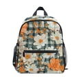 thumbnail image 1 of FORMRS School Backpack with Front Zippered Pocket 12" Student Travel Daypack, Sunny Blooms, 1 of 6