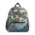 thumbnail image 1 of FORMRS Kids School Backpack with Front Zippered Pocket 12" Student Travel Daypack, Tree in The Mountains, 1 of 6