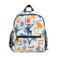 thumbnail image 1 of FORMRS School Backpack with Front Zippered Pocket 12" Student Travel Daypack, Tropical Jungle Vibes, 1 of 6