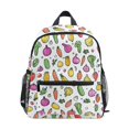 thumbnail image 1 of FORMRS Kids School Backpack with Front Zippered Pocket 12" Student Travel Daypack, Various Vegetables Pattern, 1 of 6