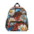 thumbnail image 1 of FORMRS School Backpack with Front Zippered Pocket 12" Student Travel Daypack, Vibrant Floral, 1 of 6