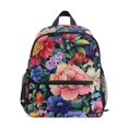 thumbnail image 1 of FORMRS Kids School Backpack with Front Zippered Pocket 12" Student Travel Daypack, Vibrant Pink Floral Pattern, 1 of 6