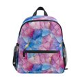 thumbnail image 1 of FORMRS Kids School Backpack with Front Zippered Pocket 12" Student Travel Daypack, Watercolor Blue Marble Pattern, 1 of 6