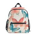 thumbnail image 1 of FORMRS School Backpack with Front Zippered Pocket 12" Student Travel Daypack, Watercolor Butterflies, 1 of 6