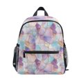 thumbnail image 1 of FORMRS Kids School Backpack with Front Zippered Pocket 12" Student Travel Daypack, Watercolor Marble Pattern, 1 of 6