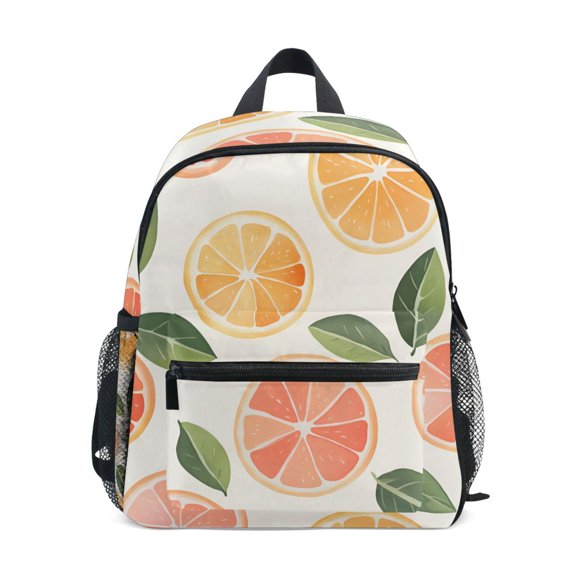 FORMRS School Backpack with Front Zippered Pocket 12" Student Travel Daypack, Watercolor Orange