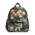 thumbnail image 1 of FORMRS School Backpack with Front Zippered Pocket 12" Student Travel Daypack, Watercolor Space, 1 of 6