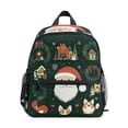 thumbnail image 1 of FORMRS School Backpack with Front Zippered Pocket 12" Student Travel Daypack, Whimsical Christmas, 1 of 6