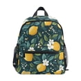 thumbnail image 1 of FORMRS Kids School Backpack with Front Zippered Pocket 12" Student Travel Daypack, Yellow Lemons, 1 of 6