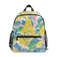 thumbnail image 1 of FORMRS Kids School Backpack with Front Zippered Pocket 12" Student Travel Daypack, Yellow Mountains, 1 of 6