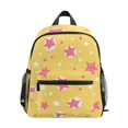thumbnail image 1 of FORMRS School Backpack with Front Zippered Pocket 12" Student Travel Daypack, Yellow Stars, 1 of 6