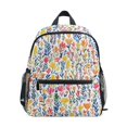 thumbnail image 1 of FORMRS School Backpack with Front Zippered Pocket 12" Student Travel Daypack, Yellow Wildflower Pattern, 1 of 6