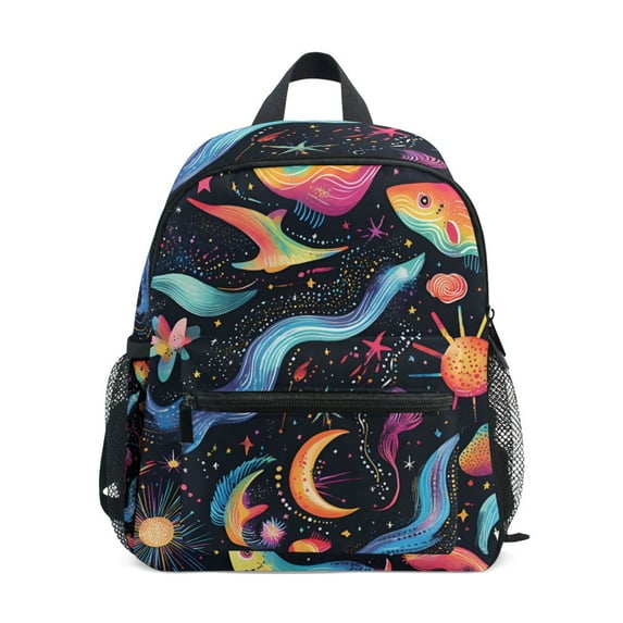 FORMRS School Backpack with Front Zippered Pocket 12" Student Travel Daypack, Zodiac Stars