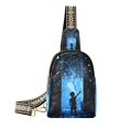 thumbnail image 1 of FORMRS Womens Crossbody Sling Bag Travel Daypack Shoulder Chest Backpack, Blue Butterfly, 1 of 7
