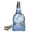 thumbnail image 1 of FORMRS Womens Crossbody Sling Bag Travel Daypack Shoulder Chest Backpack, Blue Sky and River, 1 of 7