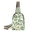 thumbnail image 1 of FORMRS Womens Crossbody Sling Bag Travel Daypack Shoulder Chest Backpack, Green Floral, 1 of 7