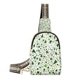 thumbnail image 1 of FORMRS Womens Crossbody Sling Bag Travel Daypack Shoulder Chest Backpack, Green Triangles Pattern, 1 of 7